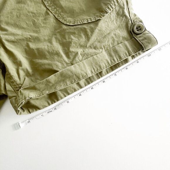 Mec Women's Folded Hem Mini Shorts Olive Green Size 6 - Picture 8 of 9